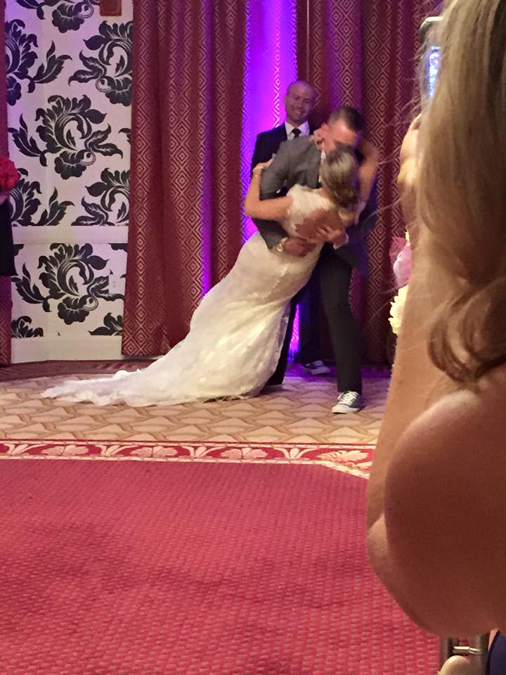 Rob and Kandice wedding the kiss